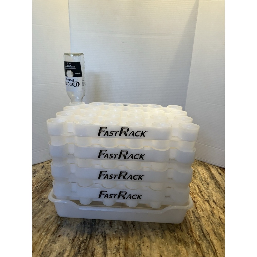 Fastrack 12 0z Beer Bottle Drying & Storage System  5 Racks and 1 Tray Holds 48